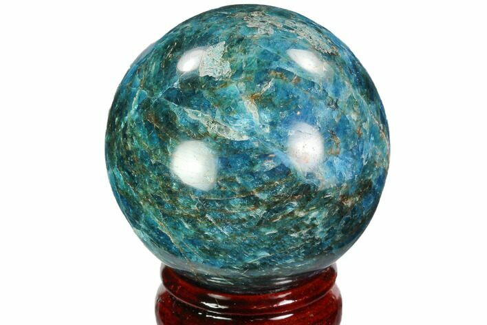Bright Blue Apatite Sphere - Madagascar #100300